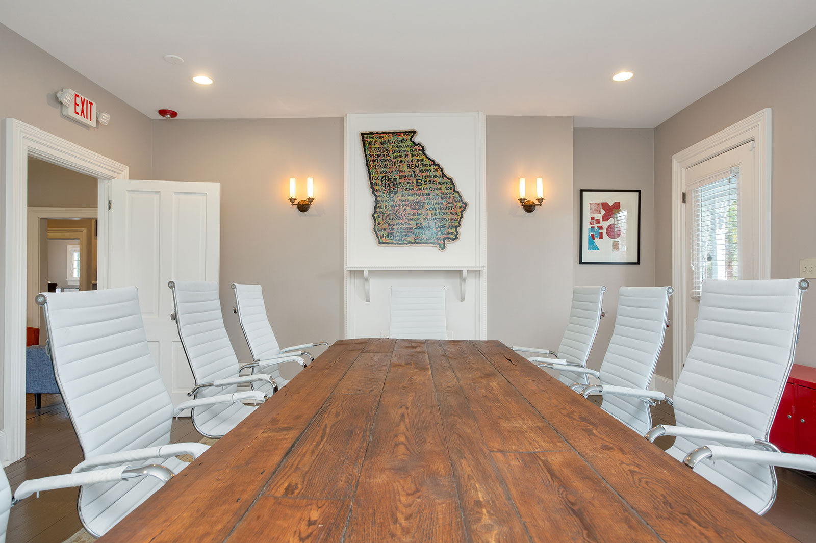 Interior shot of the High House in Atlanta, location of the offices of Williams Teusink, a government affairs law firm.